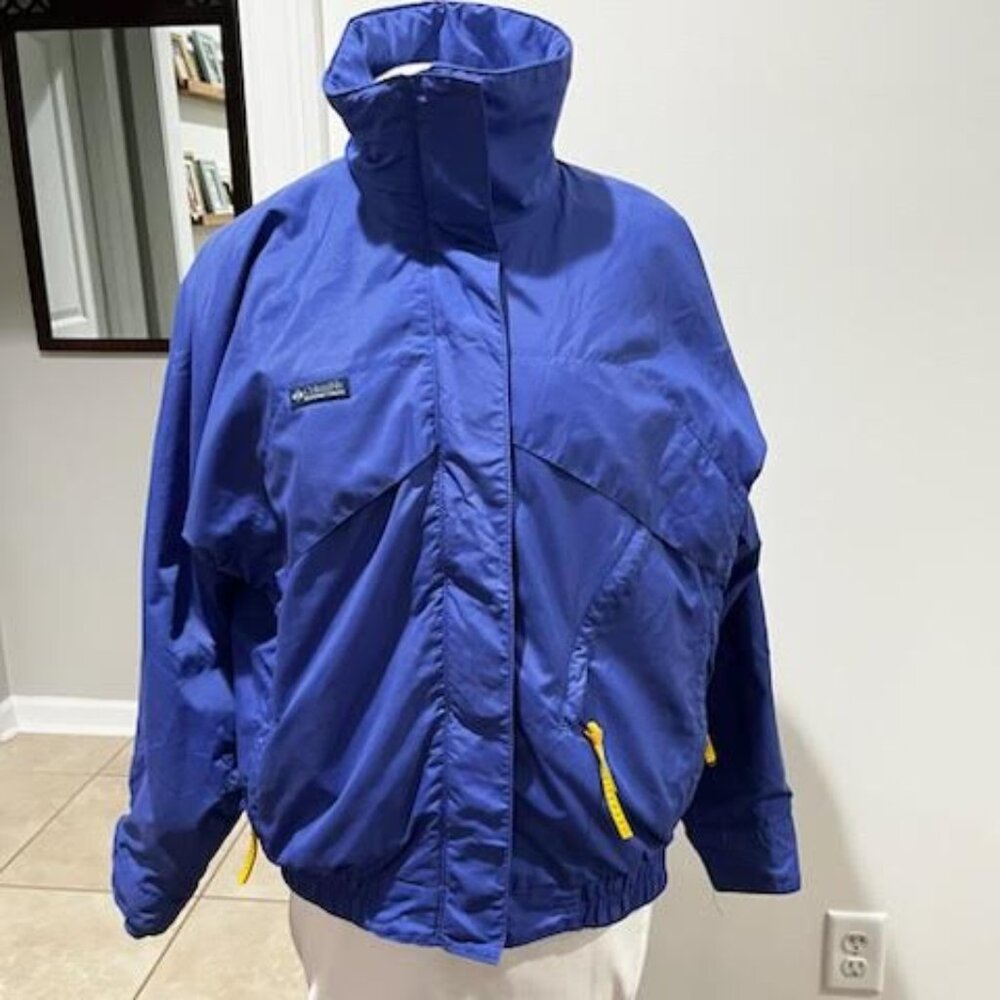 Vintage 90's Columbia Whirlibird Jacket Windbreaker Women's Large Outdoors